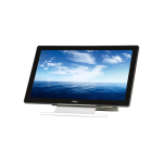 نمای زاویه‌دار مانیتور Dell P2314T با پایه قابل تنظیم